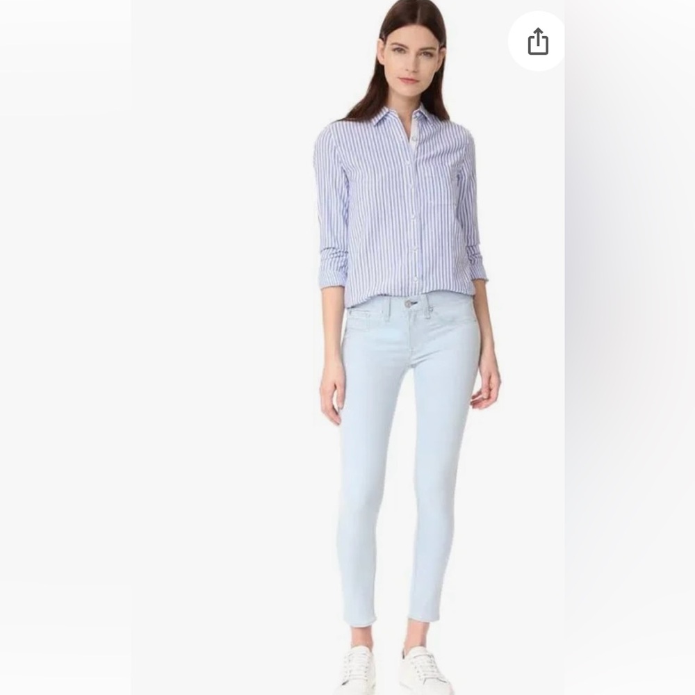 Rag & Bone mid rise capri Jeans in Fay